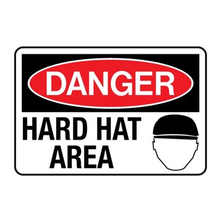 Danger Hard Hat Area Decal